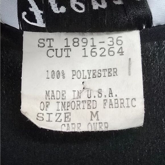 Frenzo Vintage 80s Half Sleeve Blazer Blouse in Black - Picture 11 of 12